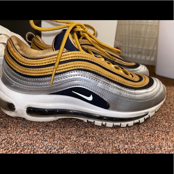 nike 97 gold and silver